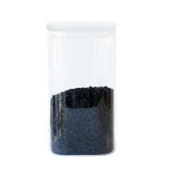 Recipiente y tapa de cristal, hermético, 1400 ml - Pebbly