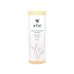 Rollo de 20 bayetas ecológicas de bambú reutilizables - Azal
