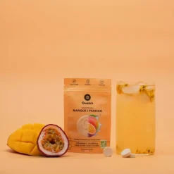 Saborizantes sólidos para agua sabor mango y fruta de la pasión ecológicos, 12 unidades - Qwetch
