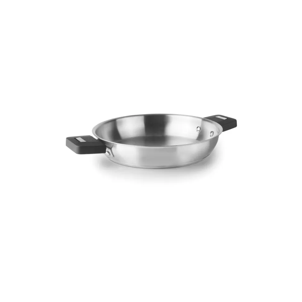 Sartén de acero inoxidable, sin mango, combi, 24 cm - Lacor