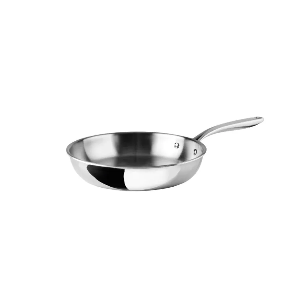 Sartén de acero inoxidable, trichef, 24 cm - Lacor