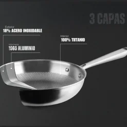 Sartén de titanio, 24 cm - Lacor
