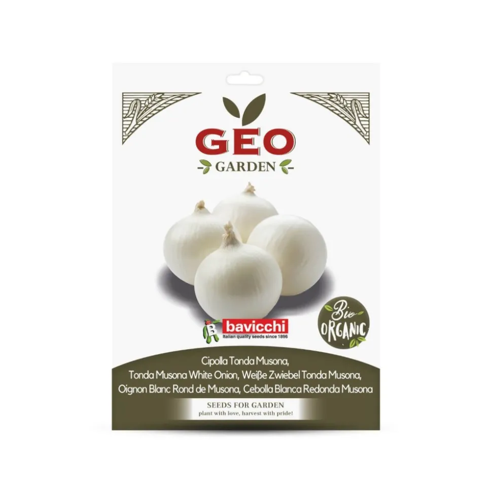 Semillas de cebolla blanca Musona ecológicas, 3 g - Bavicchi GEO