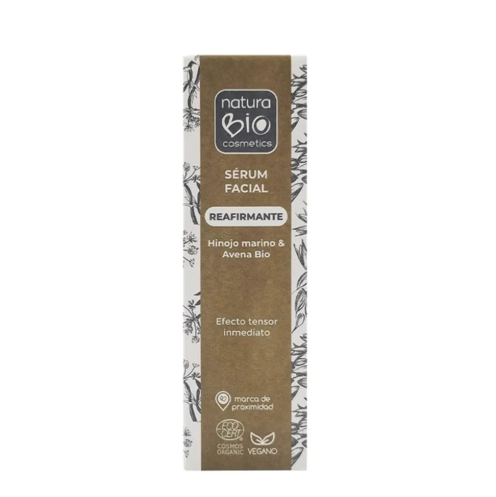 Serum facial reafirmante con hinojo y avena ecológico , 30 ml - NaturaBio