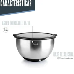 Set de 3 boles de acero inoxidable con tapa Adapt - Lacor