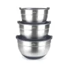 Set de 3 boles de acero inoxidable con tapa de plástico - Lacor