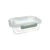 Set de 2 contenedores de vidrio borosilicato con tapa de plástico Optic, 370 y 1.040 ml - Brandani