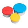 Set de 3 fiambreras herméticas de acero inoxidable con tapa de silicona - Brotzeit