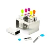 Set de 6 moldes para helados de acero inoxidable Classic - Joli monde