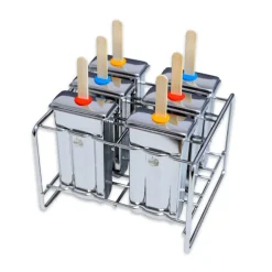Set 6 moldes de acero inoxidable para helados - Classic