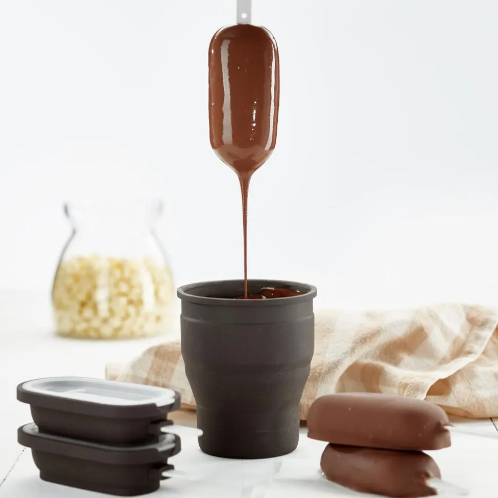 Set moldes para helados Classic + recipiente fundir chocolate - Lekue