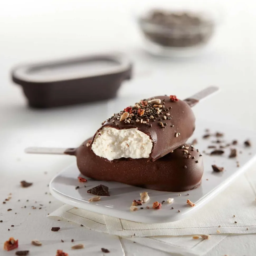 Set moldes para helados Classic + recipiente fundir chocolate - Lekue