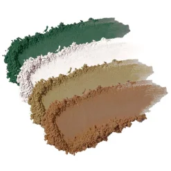 Sombra de ojos en polvo, ecológica, Verde Asturias: verde, beige, verde oliva, marrón - NaturaBio Cosmetics
