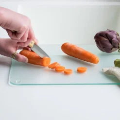 Tabla de cortar de cristal templado, mediana - Pebbly