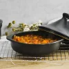 Tajine de cerámica gres 25 cm con tapa, antracita - Topgres