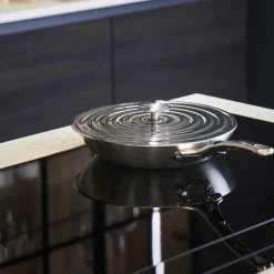 Tapa de acero inoxidable con salida de vapor para 20, 22, 24 cm - De Buyer