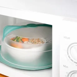 Tapete protector de silicona platino para plato de microondas - Lekue