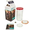 Tarro de fermentación de cristal 1500 ml + tapa y pesa de cristal - Weck