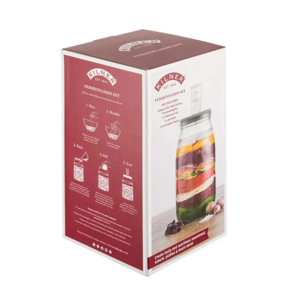 Tarro de fermentación de cristal - 3 l - Kilner