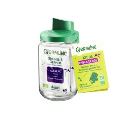 Tarro de germinar con soporte de plástico