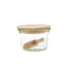 Tarro de vidrio con tapa de madera Weck - 370 ml