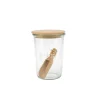 Tarro de vidrio con tapa de madera Weck - 580 ml