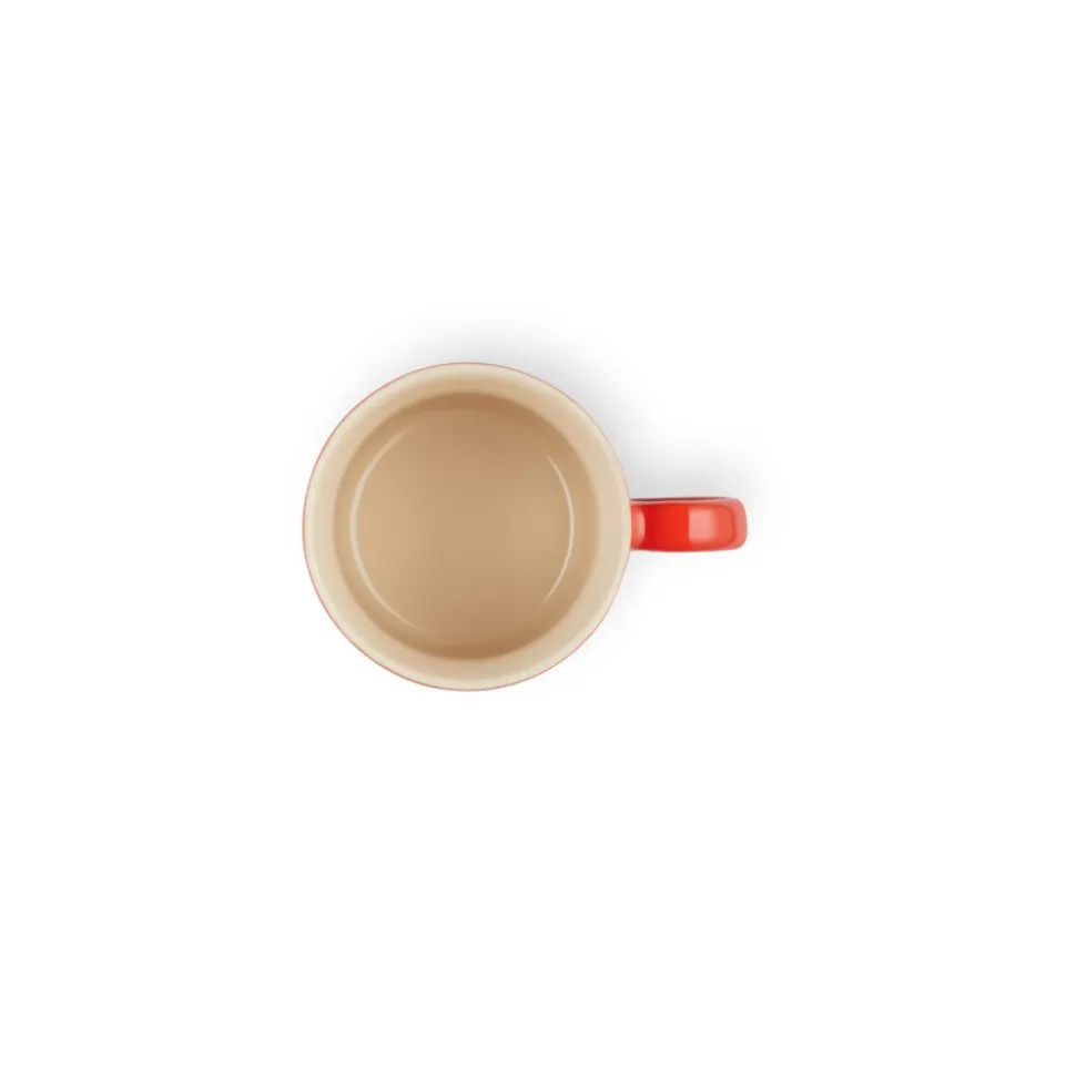 Taza de cerámica gres esmaltada 200 ml, color cereza - Le Creuset