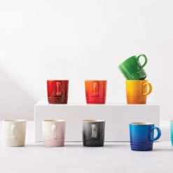 Taza de cerámica gres esmaltada 200 ml, color cereza - Le Creuset