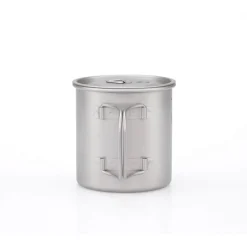 Taza de titanio con asa plegable y tapa 550 ml - Keith