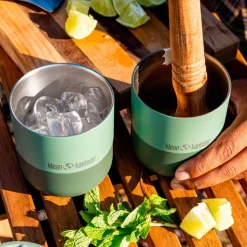 Taza térmica acero inoxidable Rise 399 ml, verde - Klean Kanteen