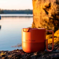 Taza térmica acero inoxidable Rise 399 ml, teja - Klean Kanteen