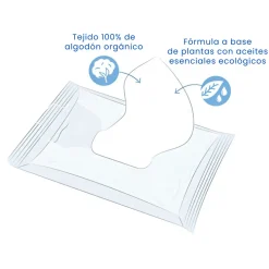 Toallitas desmaquillantes de algodón ecológico - Natracare