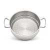 Vaporera de acero inoxidable Chef Classic - accesorio para cocer al vapor, 28 cm - Lacor