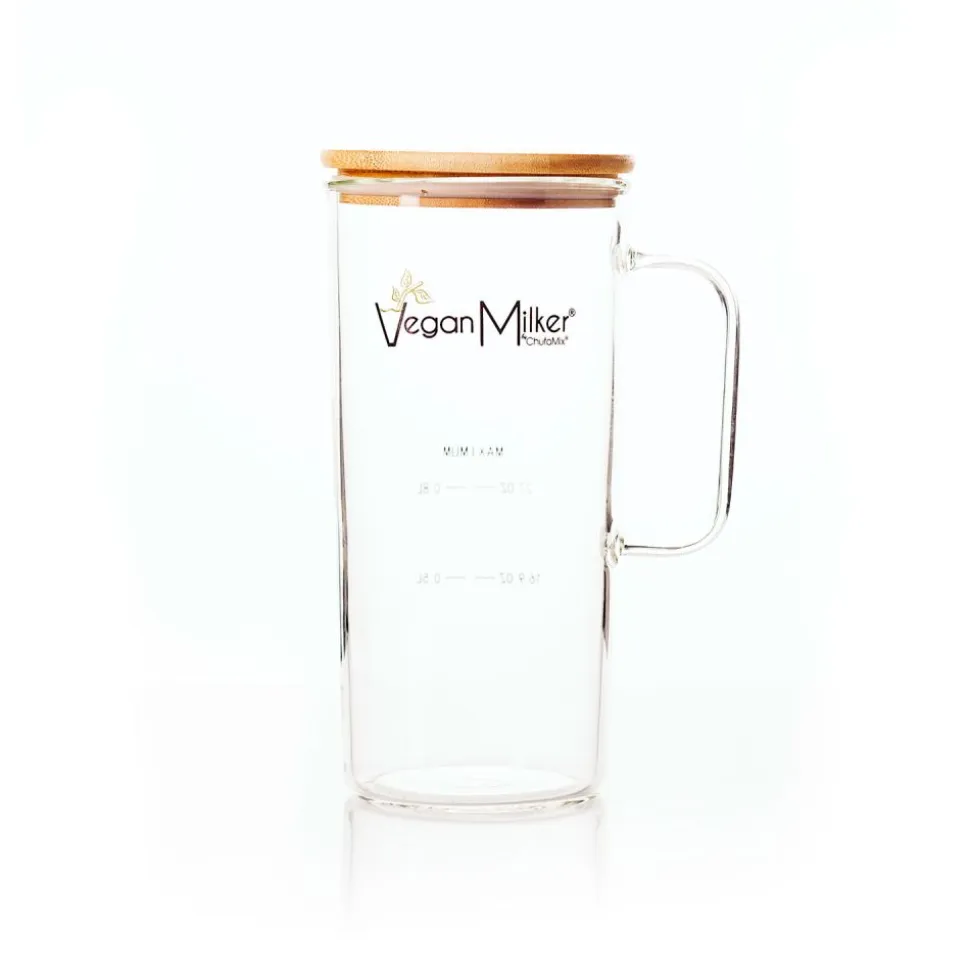 Vaso de cristal + tapa de bambú by Chufamix