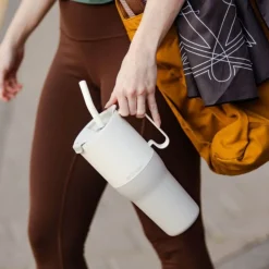 Vaso térmico de acero inoxidable Rise 1065 ml, beige - Klean Kanteen