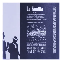 Vino tinto natural La familia - Barranco Oscuro